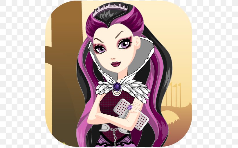 Ever After High Game Doll Drawing Animated Film, PNG, 512x512px, Watercolor, Cartoon, Flower, Frame, Heart Download Free
