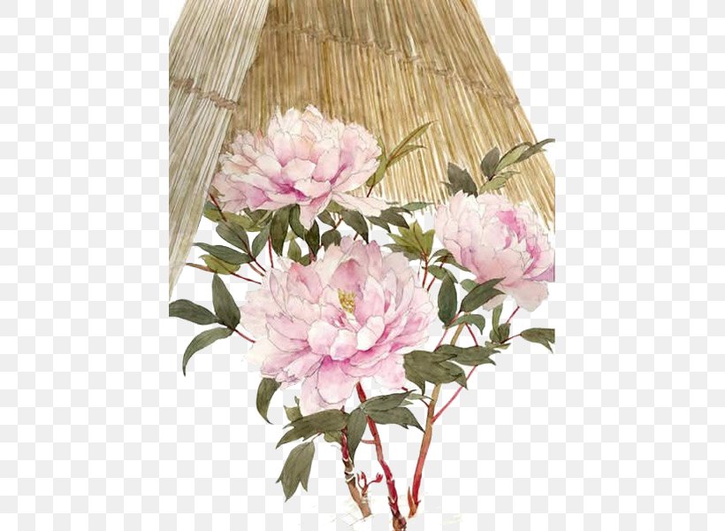 Watercolor Painting Moutan Peony Illustration, PNG, 437x600px, Watercolor Painting, Artificial Flower, Birdandflower Painting, Blossom, Centifolia Roses Download Free