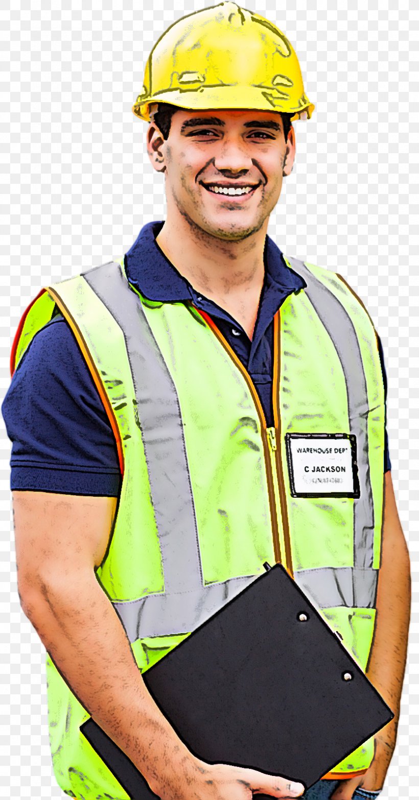 High-visibility Clothing Personal Protective Equipment Yellow Workwear Headgear, PNG, 835x1596px, Highvisibility Clothing, Engineer, Hat, Headgear, Personal Protective Equipment Download Free