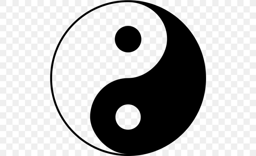 Yin And Yang Taoism Taijitu Chinese Philosophy Clip Art, PNG, 500x500px, Yin And Yang, Area, Black And White, Chinese Philosophy, Confucianism Download Free