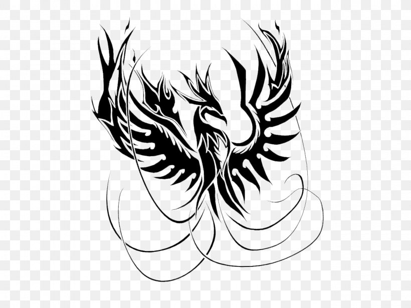 Phoenix Tattoo Illustration Image Art, PNG, 1280x960px, Phoenix, Arm, Art, Blackandwhite, Diagram Download Free