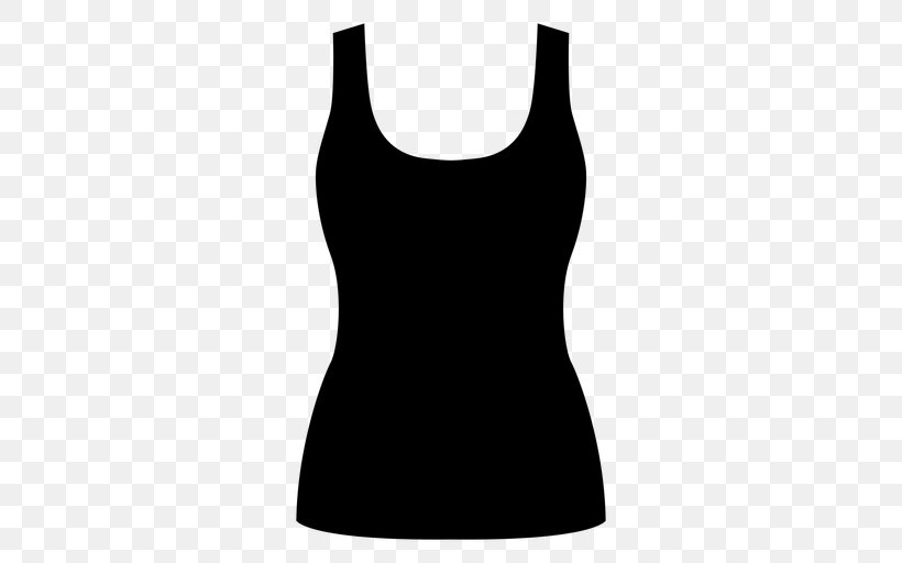 T-shirt Top Clothing Dress Sleeveless Shirt, PNG, 512x512px, Tshirt, Active Tank, Active Undergarment, Black, Clothing Download Free