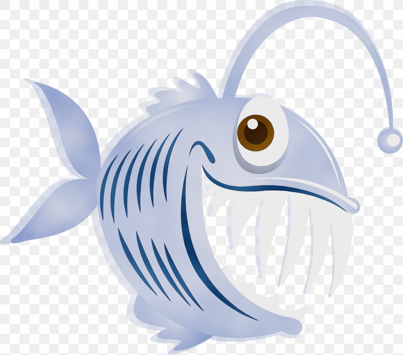 Fish Fish Cartoon Anglerfish Deep Sea Fish, PNG, 3000x2646px, Watercolor, Anglerfish, Cartoon, Deep Sea Fish, Fish Download Free