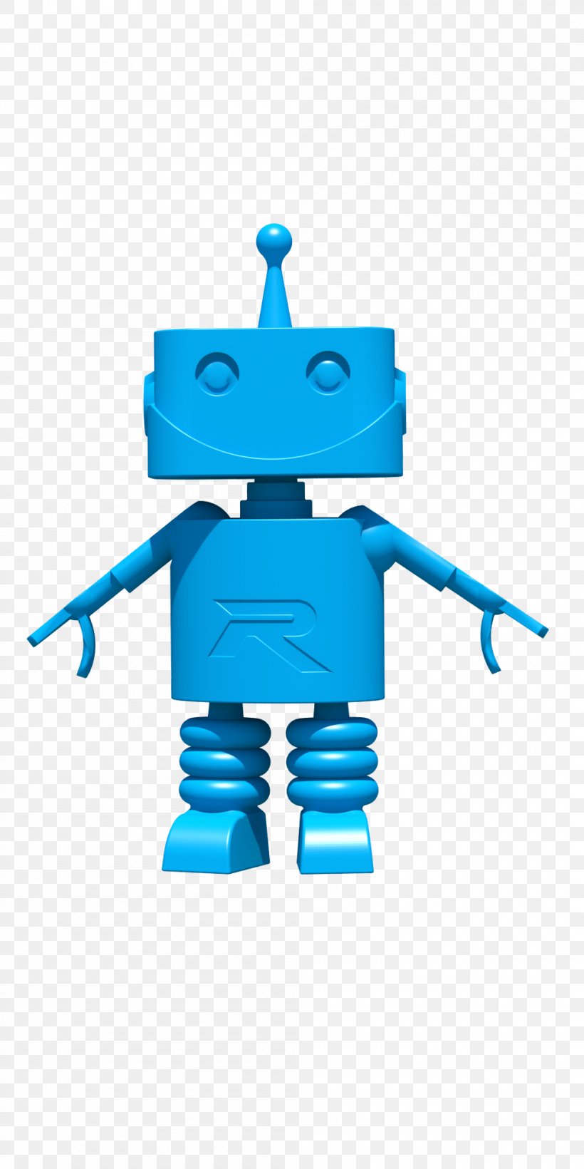 Illustration Technology Robby The Robot Product Design Clip Art, PNG, 1000x2000px, 3d Printing, Technology, Blue, Book, Electric Blue Download Free