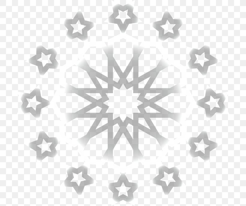 Black And White Grey Snowflake, PNG, 710x686px, White, Black, Black And White, Color, Grey Download Free