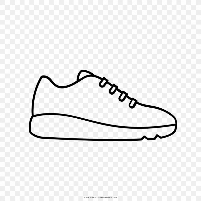 Sneakers Drawing Shoe Running Coloring Book, PNG, 1000x1000px, Sneakers, Area, Artwork, Athletic Shoe, Black Download Free