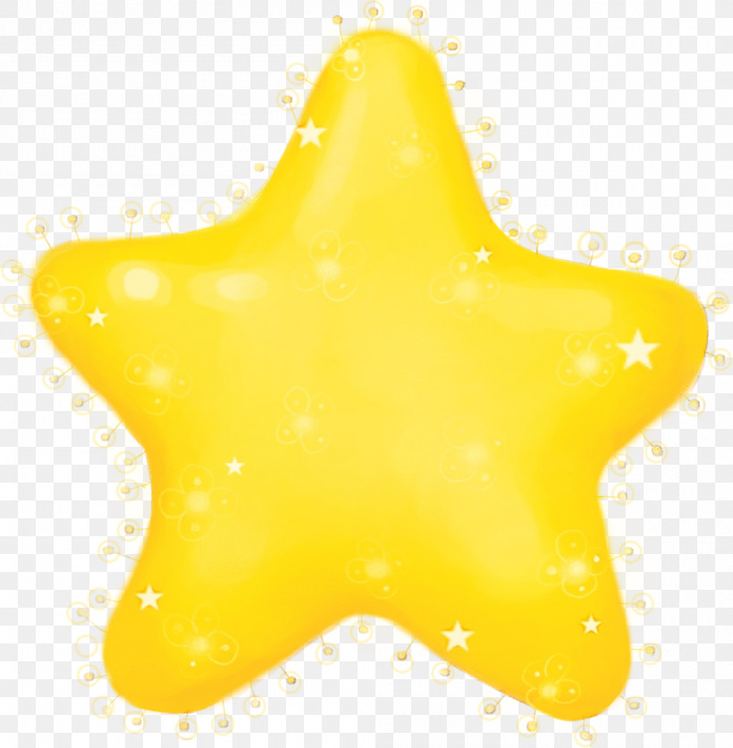 Yellow Star Material Property, PNG, 1000x1021px, Watercolor, Material Property, Paint, Star, Wet Ink Download Free