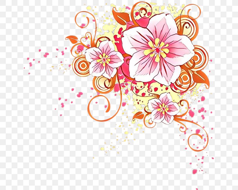 Pink Flower Cartoon, PNG, 655x655px, Floral Design, Blossom, Cut Flowers, Dalian, Dharma Download Free