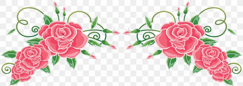 Clip Art Vector Graphics Flower Garden Roses, PNG, 1429x512px, Flower, Art, Cut Flowers, Drawing, Flora Download Free