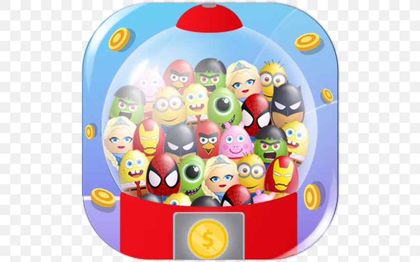 Surprise Eggs GumBall Machine Android Game For Kids Google Play, PNG, 512x512px, Surprise Eggs, Android, Baby Toys, Game, Game For Kids Download Free