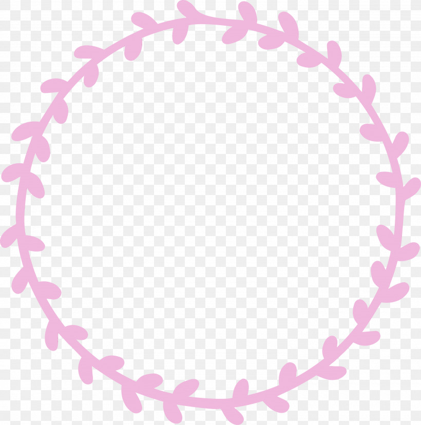 Pink Line Heart Circle Magenta, PNG, 2970x3000px, Floral Frame, Body Jewelry, Circle, Flower Frame, Heart Download Free