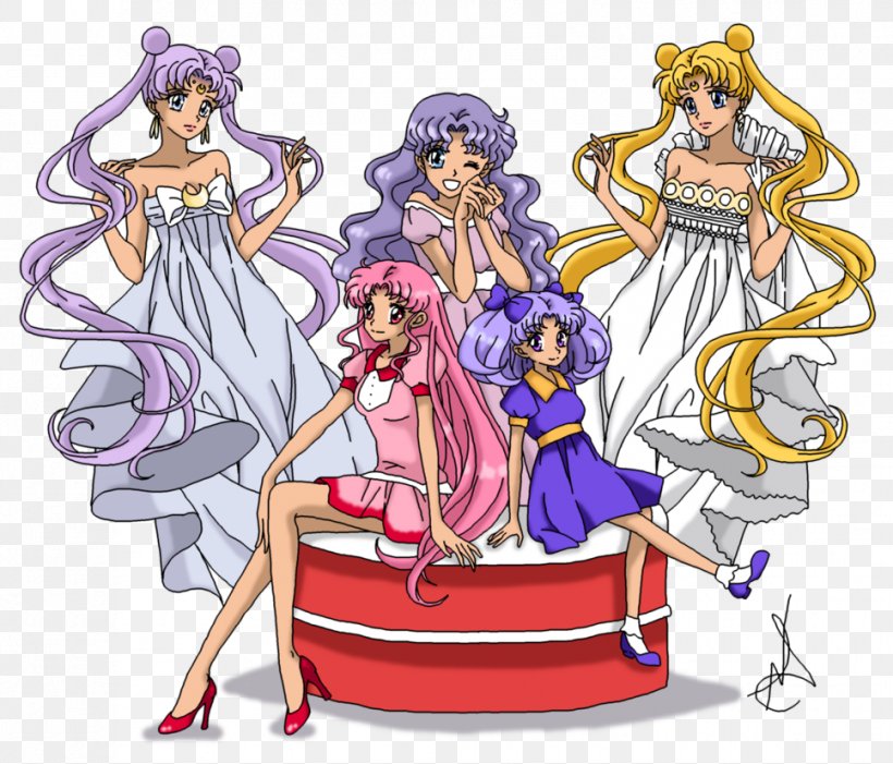Sailor Moon Chibiusa Queen Serenity Tuxedo Mask ChibiChibi, PNG, 967x827px, Watercolor, Cartoon, Flower, Frame, Heart Download Free
