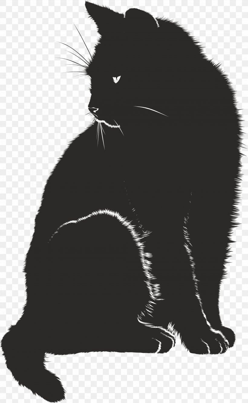 Cat Pet Sitting Kitten Clip Art, PNG, 4000x6505px, Cat, Big Cat, Black, Black And White, Black Cat Download Free