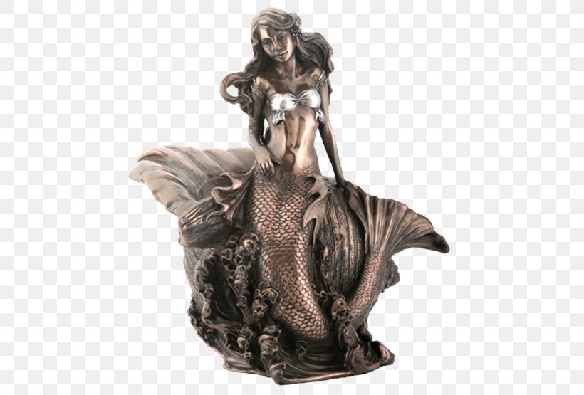 Figurine Bronze Sculpture Statue Mermaid, PNG, 555x555px, Figurine, Art, Bronze, Bronze Sculpture, Bullyland Download Free