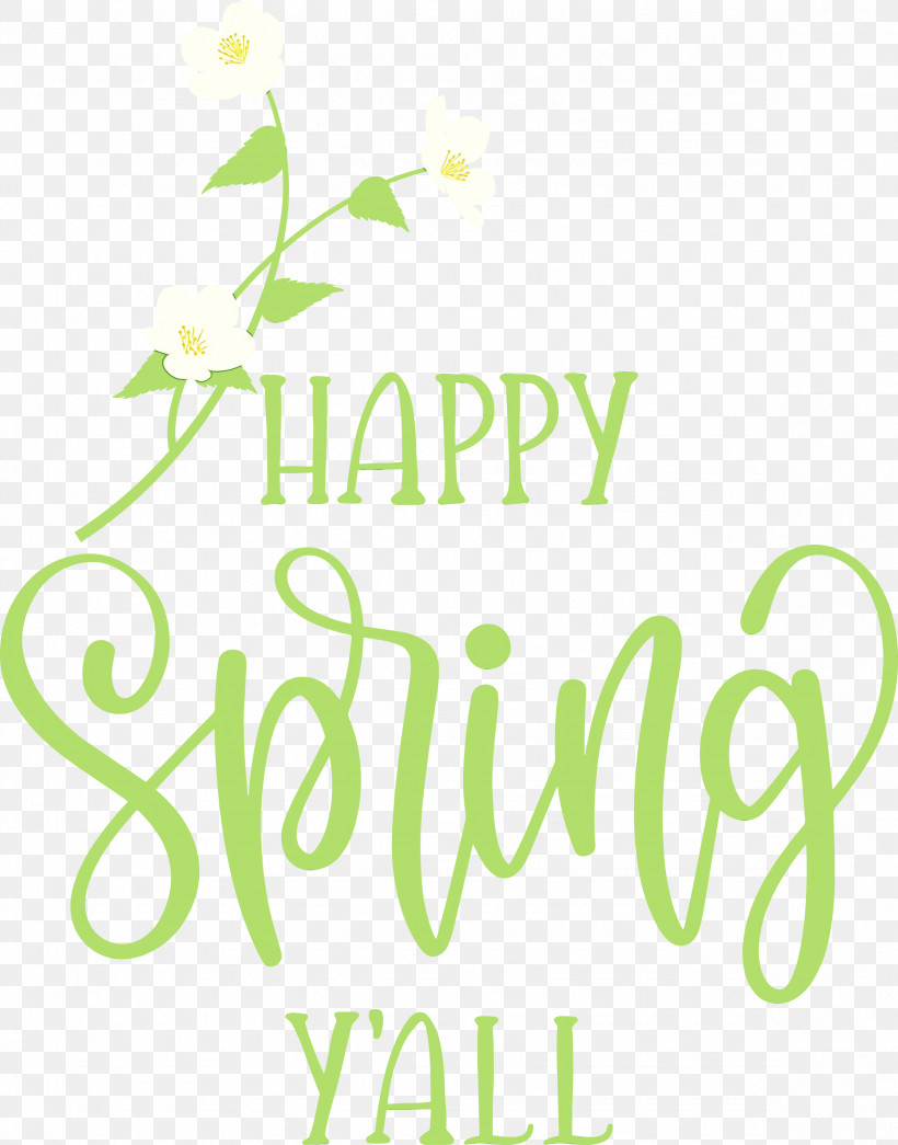 Logo Text Season, PNG, 2352x3000px, Happy Spring, Logo, Paint, Season, Spring Download Free