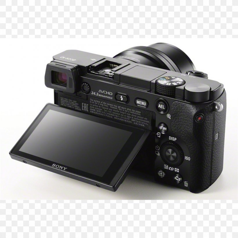 Sony α6000 Mirrorless Interchangeable-lens Camera Digital SLR 索尼 APS-C, PNG, 1000x1000px, Digital Slr, Active Pixel Sensor, Apsc, Autofocus, Camera Download Free