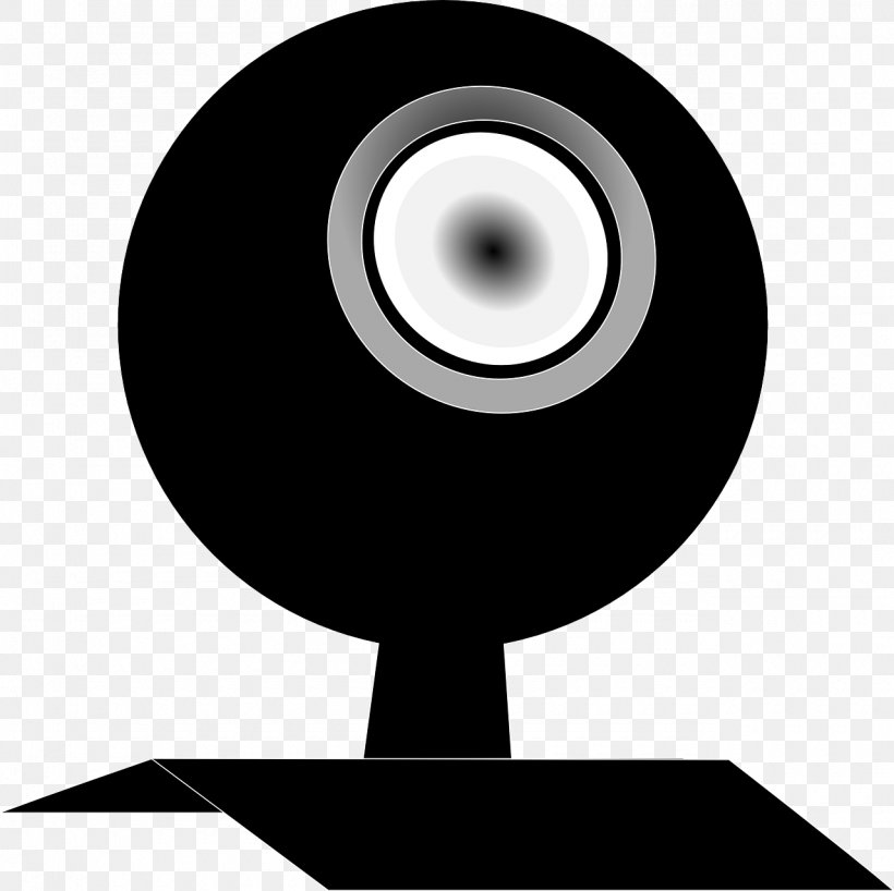Webcam Camera Clip Art, PNG, 1280x1277px, Webcam, Audio Equipment, Black And White, Camera, Computer Download Free