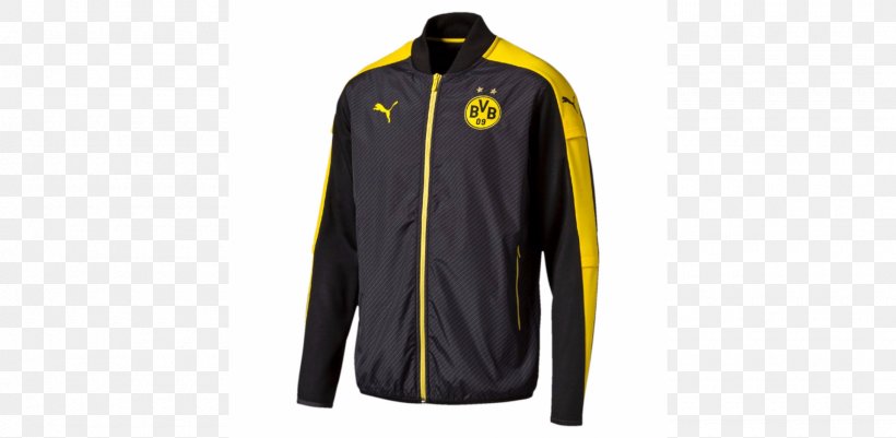 Borussia Dortmund Jacket Puma Tracksuit Sweatjacke, PNG, 1920x940px, Borussia Dortmund, Adidas, Clothing, Hood, Jacket Download Free
