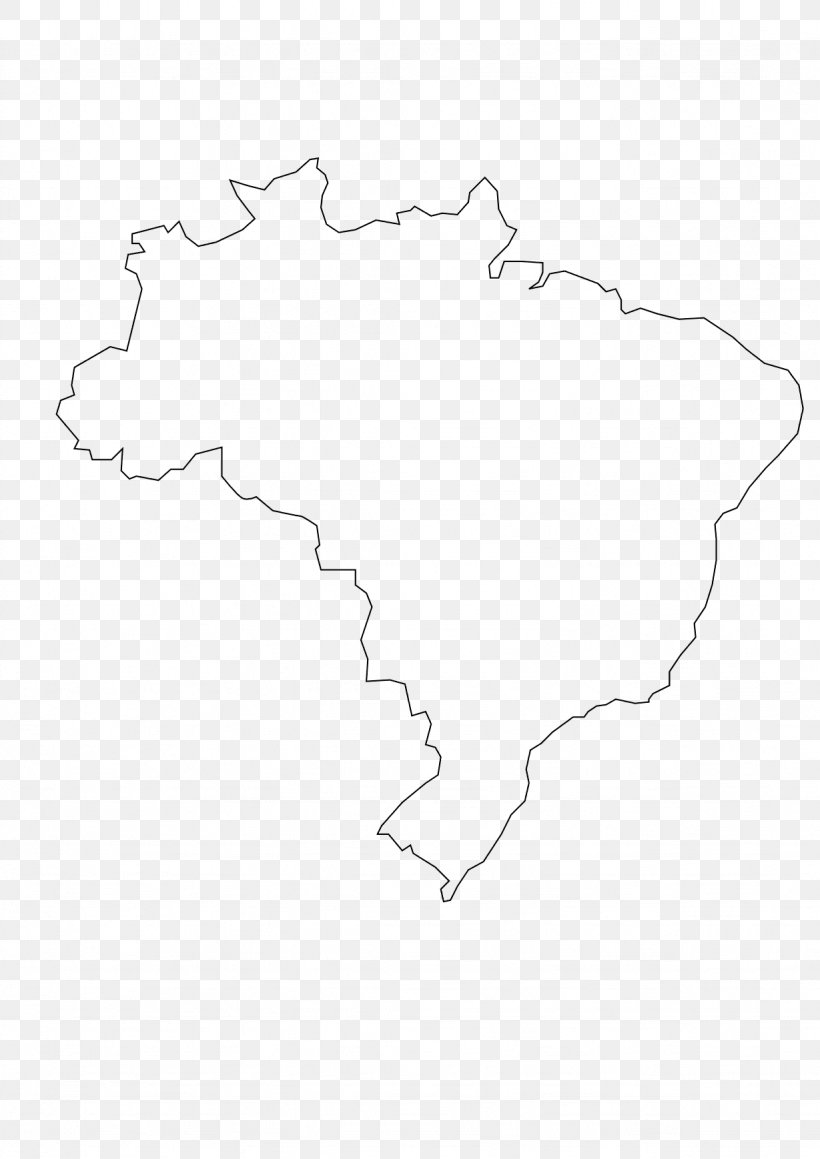 Brazil Map Clip Art, PNG, 1229x1738px, Brazil, Area, Black And White, Blank Map, Drawing Download Free