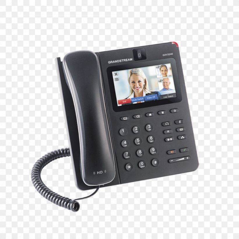 Grandstream GXV3240 Grandstream Networks VoIP Phone Telephone Voice Over IP, PNG, 1000x1000px, Grandstream Gxv3240, Android, Communication, Corded Phone, Electronic Device Download Free