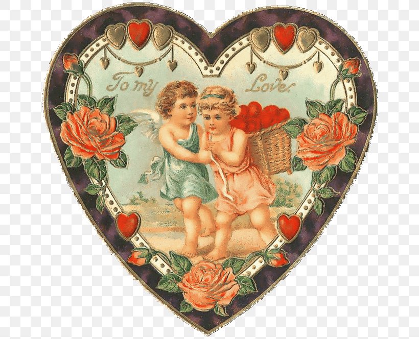Heart Valentine's Day Paper Cupid Love, PNG, 670x664px, Heart, Antique, Christmas, Christmas Ornament, Cupid Download Free