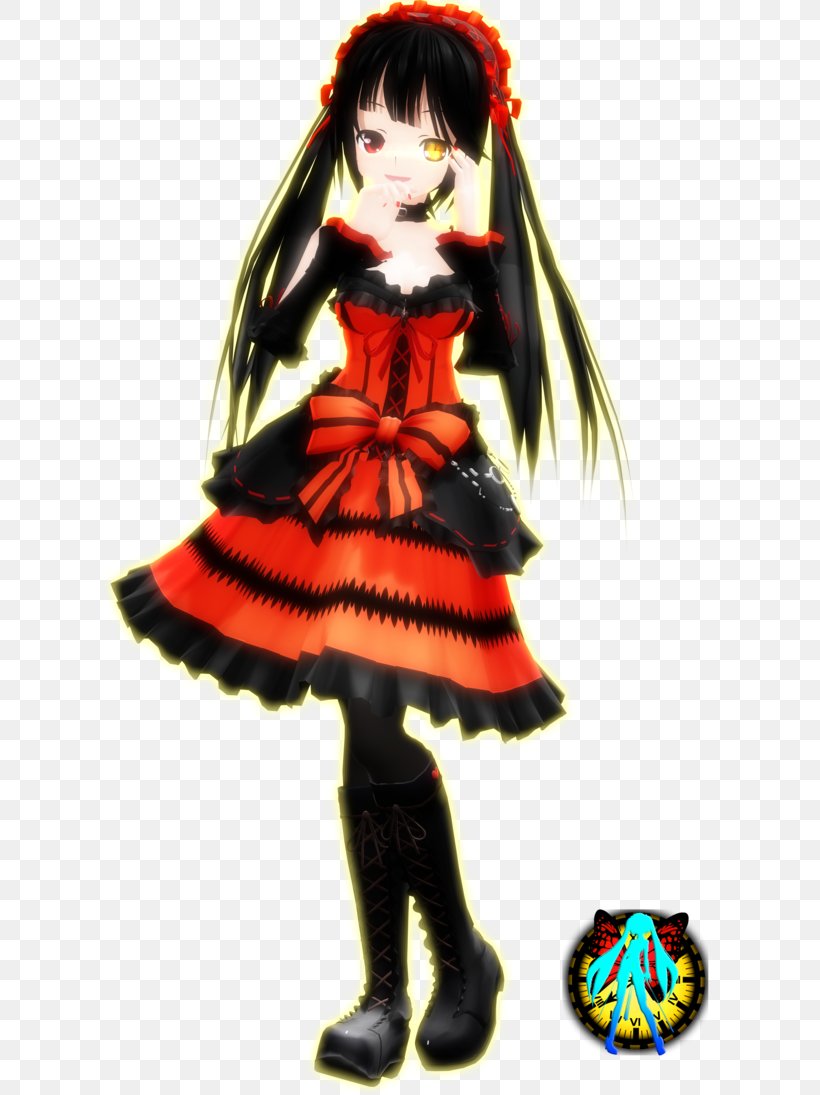 VRChat MikuMikuDance Date A Live Digital Art, PNG, 730x1095px, Vrchat, Art, Character, Costume, Costume Design Download Free