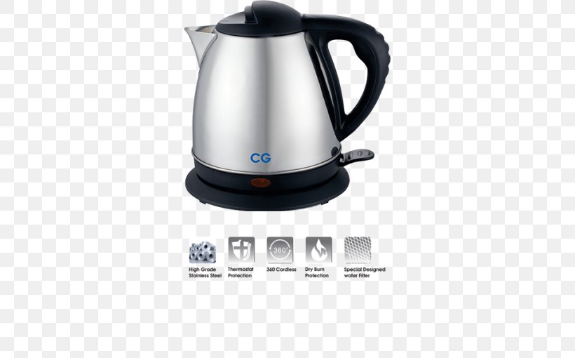 Electric Kettle Limescale Electricity Water, PNG, 500x510px, Kettle, Calcium Carbonate, Coffeemaker, Drinking Water, Electric Heating Download Free