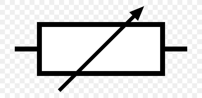 Electronic Symbol Potentiometer Resistor Clip Art Electronic Circuit, PNG, 700x400px, Electronic Symbol, Area, Black, Black And White, Diagram Download Free