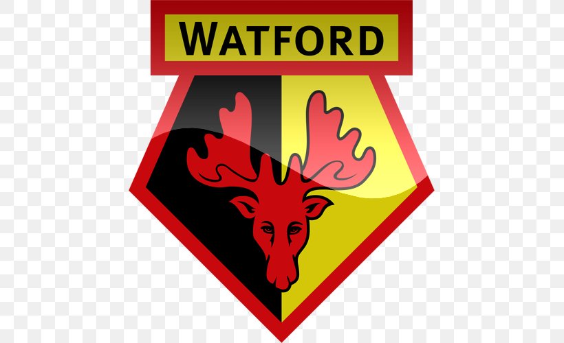 Watford F.C. Premier League Newcastle United F.C. A.F.C. Bournemouth, PNG, 500x500px, Watford Fc, Afc Bournemouth, Antler, Area, Brand Download Free