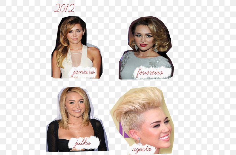 Miley Cyrus Blond Hair Coloring Makeover, PNG, 500x538px, Watercolor, Cartoon, Flower, Frame, Heart Download Free