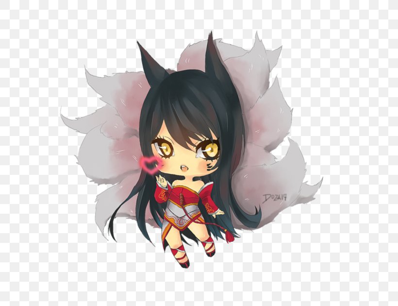 League Of Legends Gumiho Ahri Nine-tailed Fox DeviantArt, PNG, 630x630px, Watercolor, Cartoon, Flower, Frame, Heart Download Free