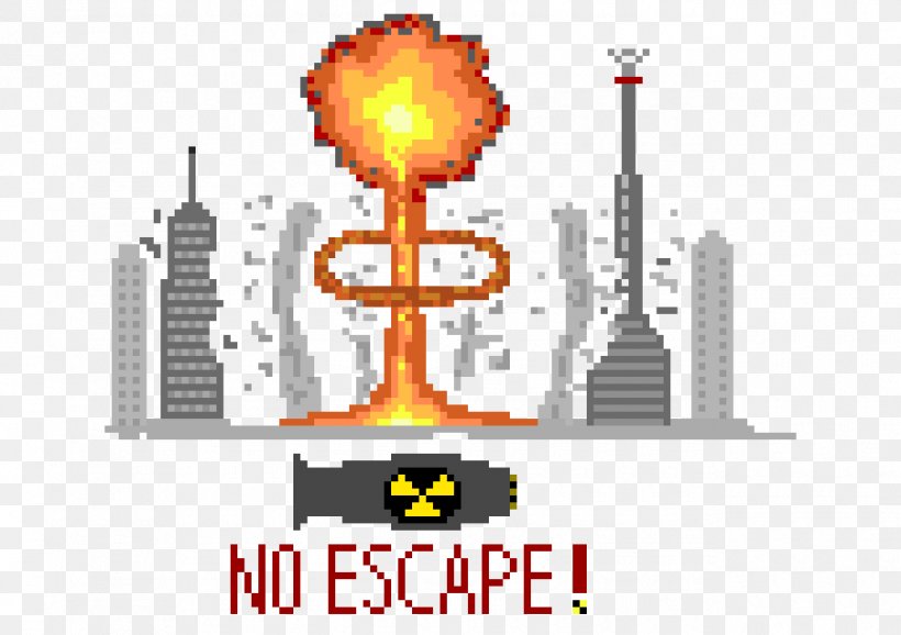 Pixel Art Nuclear Explosion Nuclear Weapon, PNG, 1290x910px, Watercolor, Cartoon, Flower, Frame, Heart Download Free
