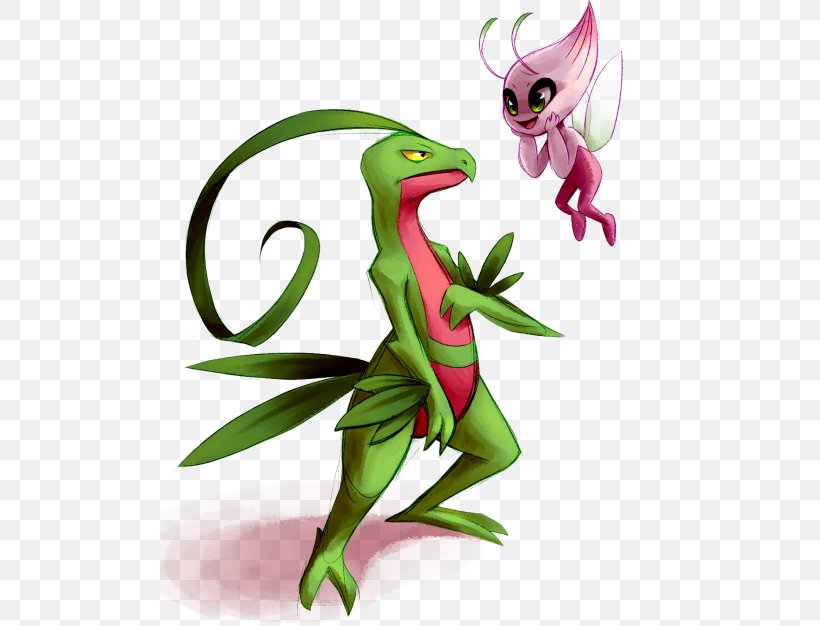 Drawing Pokémon Sun And Moon Grovyle Celebi, PNG, 500x626px, Watercolor, Cartoon, Flower, Frame, Heart Download Free