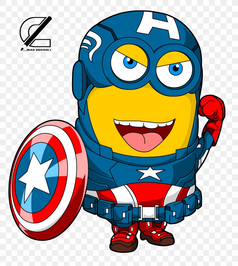 Captain America YouTube Iron Man Minions Superhero, PNG, 2717x3034px, Captain America, Art, Captain America The First Avenger, Despicable Me, Despicable Me 2 Download Free