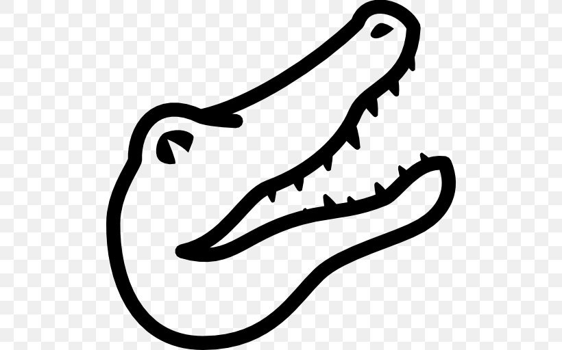 Alligators Crocodile Drawing Clip Art, PNG, 512x512px, Alligators, Artwork, Black, Black And White, Crocodile Download Free