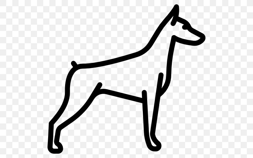 Dobermann Basenji Canidae Puppy Saluki, PNG, 512x512px, Dobermann, Area, Basenji, Black, Black And White Download Free