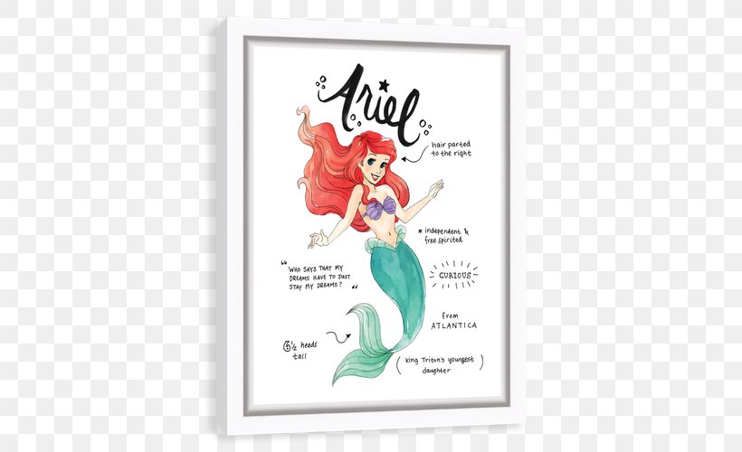 Ariel T-shirt Mermaid Hoodie Clothing, PNG, 500x500px, Watercolor, Cartoon, Flower, Frame, Heart Download Free