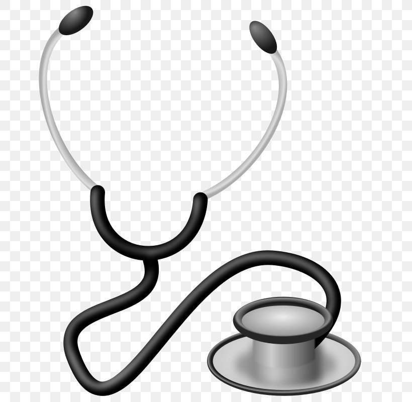 Stethoscope Nursing Clip Art, PNG, 800x800px, Stethoscope, Black And White, Body Jewelry, Heart, Medicine Download Free