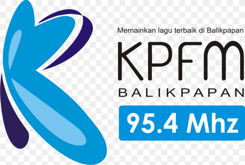KPFM Balikpapan Logo FM Broadcasting Kantor Kecamatan Balikpapan Kota Brand, PNG, 936x631px, Logo, Area, Balikpapan, Blue, Brand Download Free