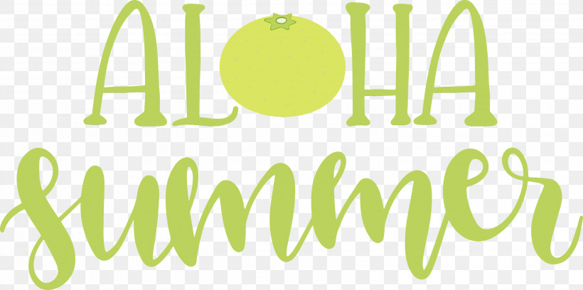 Logo Font Green Line Meter, PNG, 2999x1493px, Aloha Summer, Geometry, Green, Line, Logo Download Free