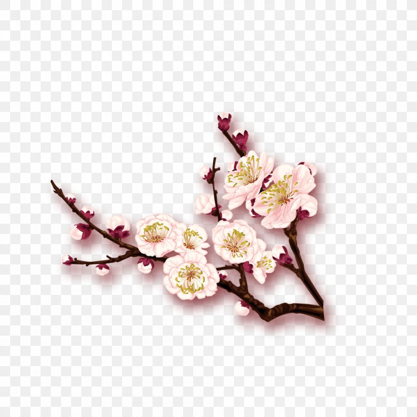 Paper Floral Design Chinese New Year Computer File, PNG, 1000x1000px, Paper, Artificial Flower, Blossom, Branch, Cherry Blossom Download Free