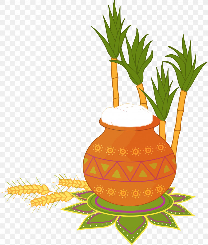 Pongal, PNG, 2547x3000px, Pongal, Flower, Flowerpot, Fruit, Grasses Download Free