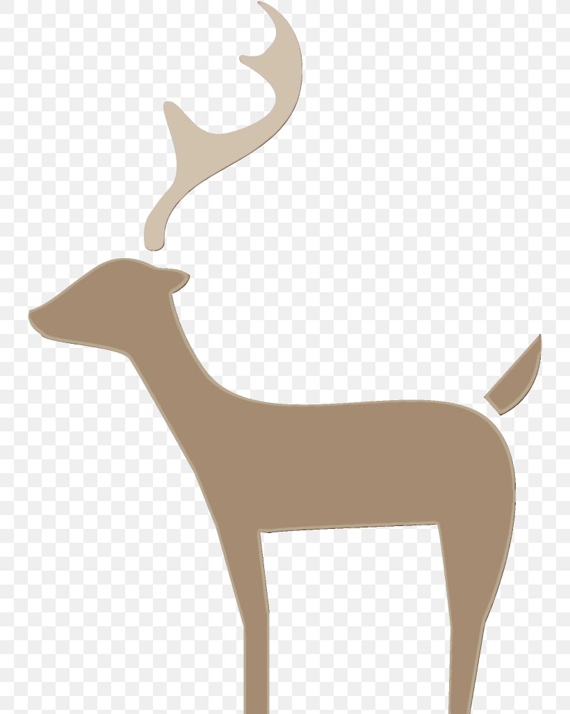 Reindeer, PNG, 740x1026px, Watercolor, Antelope, Antler, Deer, Fawn Download Free
