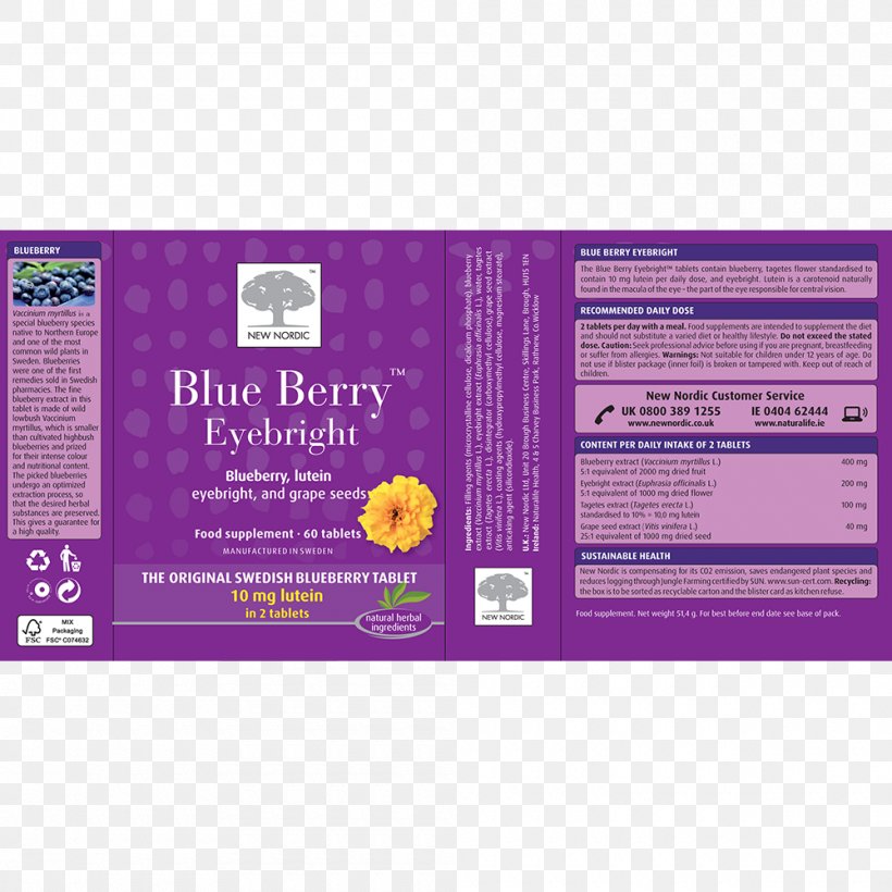 Tablet Blueberry Lutein Eyebright Brand, PNG, 1000x1000px, Tablet, Blueberry, Brand, Eye, Eyebright Download Free
