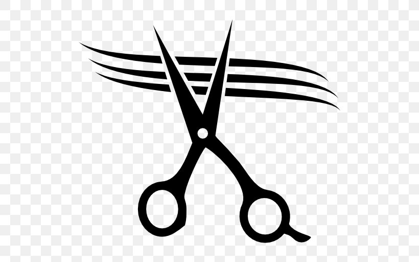 Comb Hair-cutting Shears Cutting Hair Hairstyle Clip Art, PNG, 512x512px, Comb, Beauty Parlour, Black And White, Cosmetologist, Cutting Hair Download Free