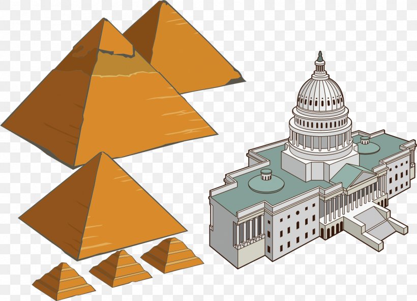 Egyptian Pyramids Cartoon Architecture, PNG, 1346x972px, Egyptian Pyramids, Ancient Egyptian Architecture, Architecture, Art, Cartoon Download Free