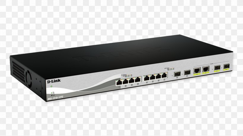 10 Gigabit Ethernet Network Switch Small Form-factor Pluggable Transceiver, PNG, 1664x936px, 10 Gigabit Ethernet, Computer Network, Dlink, Electronic Device, Electronics Accessory Download Free
