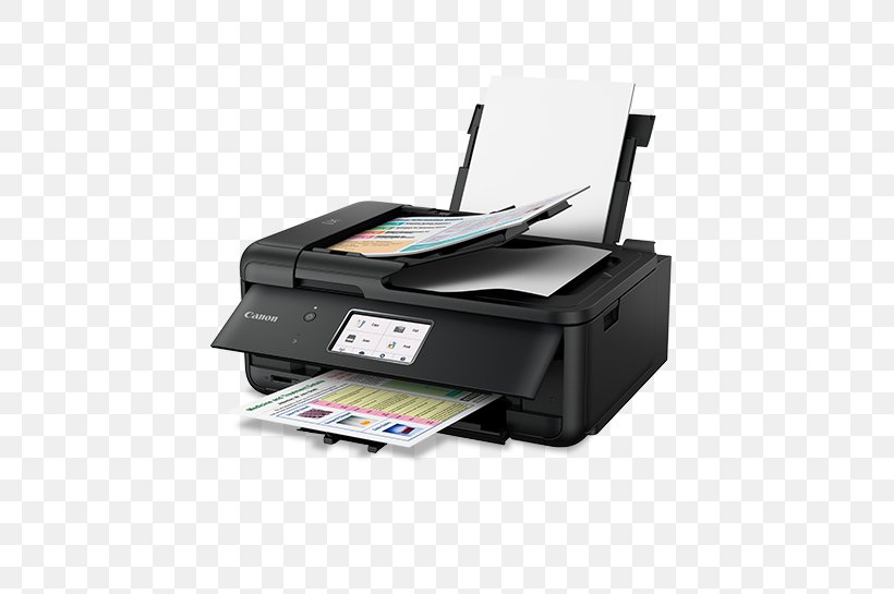 Canon Inkjet Printing Multi-function Printer Image Scanner, PNG, 545x545px, Canon, Color Printing, Electronic Device, Fax, Image Scanner Download Free
