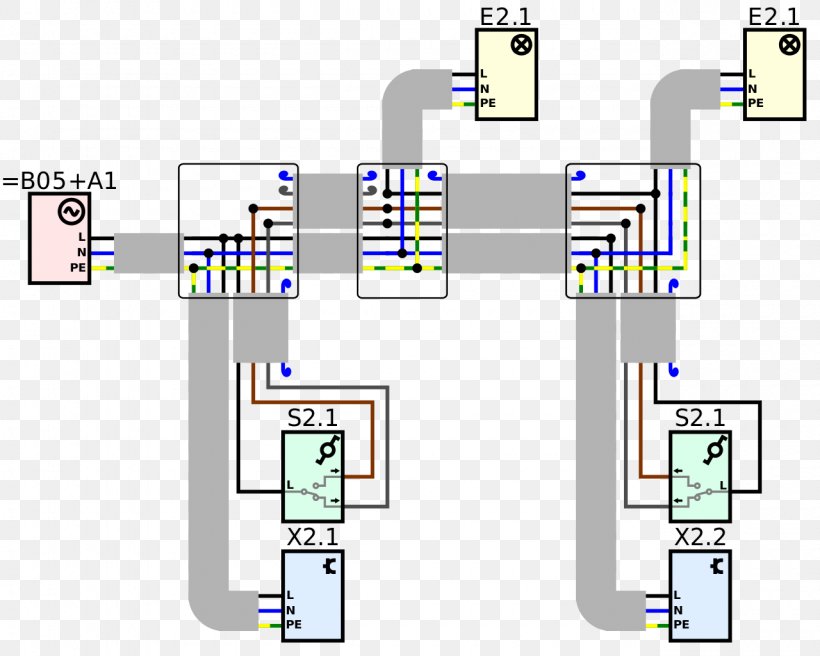 Multiway Switching Electrical Switches Electrical Wires & Cable Junction Box AC Power Plugs And Sockets, PNG, 1280x1024px, Multiway Switching, Ac Power Plugs And Sockets, Area, Circuit Diagram, Contactor Download Free