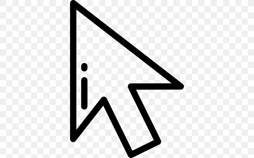 Computer Mouse Pointer Cursor Arrow, PNG, 512x512px, Computer Mouse, Area, Black, Black And White, Brand Download Free